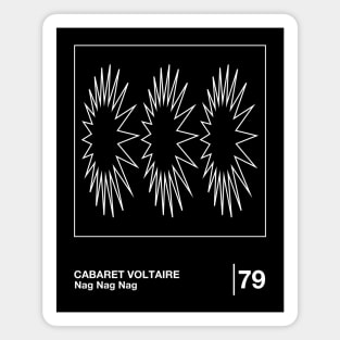 Cabaret Voltaire / Minimal Style Graphic Artwork Design Magnet